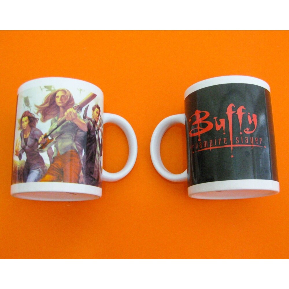 Buffy The Vampire Slayer Coffee Mugs Set 2 Cups TV Movie Horror Sci-Fi